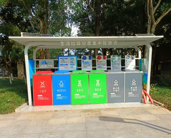 四川小区垃圾亭垃圾箱分类投放亭